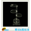 4-tier clear round acrylic riser